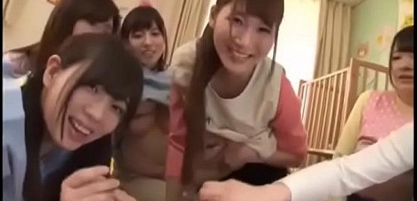  Lucky asian guy with beautiful step sisters